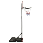 Supporto per Pallacanestro Nero 216-250 cm Polietilene