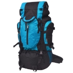 Zaino da Escursioni XXL 75 L Nero e Blu