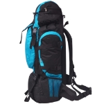 Zaino da Escursioni XXL 75 L Nero e Blu