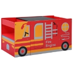 Set e Tavolo Sedie per Bambini 3pz Design Camion Pompieri Legno