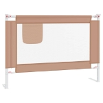 Sponda Letto di Sicurezza per Bambini Tortora 90x25 cm Tessuto