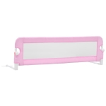 Sponde Letto di Sicurezza Bambini Rosa 120x42cm in Poliestere