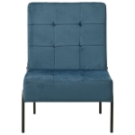 Poltrona Relax 65x79x87 cm Blu in Velluto