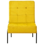 Poltrona Relax 65x79x87 cm Giallo Senape in Velluto