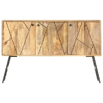 Credenza 118x30x75 cm in Legno Massello di Mango