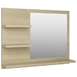 Specchio da Bagno Rovere Sonoma 60x10,5x45 cm in Truciolato