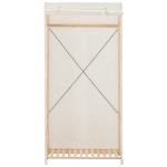 Armadio Bianco 79x40x170 cm in Tessuto