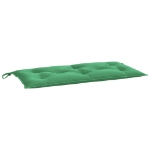 Cuscino per Panca Verde 110x50x7 cm in Tessuto Oxford