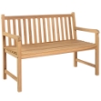 Panca da Giardino con Cuscino Rosso 120 cm Massello di Teak