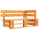 Set Divani in Pallet con Cuscini 6 pz in Pino Impregnato Miele