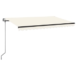 Tenda Automatica con Sensore Vento e LED 450x350 cm Crema