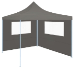 Parete con Finestre per Gazebo 4x2 m Antracite