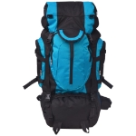 Zaino da Escursioni XXL 75 L Nero e Blu