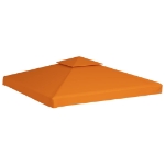 Telo di Ricambio per Gazebo 310g/m² Arancione 3x3m