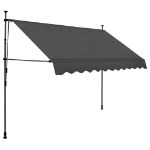 Tenda da Sole Retrattile Manuale con LED 250 cm Antracite