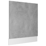 Pannello Lavastoviglie Grigio Cemento 59,5x3x67 cm Truciolato