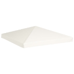 Copertura Superiore per Gazebo 310 g/m² 3x3 m Bianco Crema