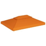 Telo di Ricambio per Gazebo 310g/m² Arancione 3x4m