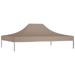Tetto per Tendone per Feste 4x3 m Grigio Talpa 270 g/m²