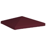 Copertura Superiore per Gazebo 310g/m² 3x3m Bordeaux