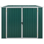Capanno da Giardino Verde 195x198x159 cm in Acciaio Zincato