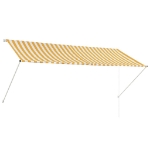 Tenda da Sole Retrattile 300x150 cm Giallo e Bianco