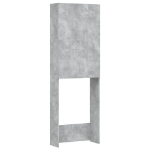 Mobile per Lavatrice Grigio Cemento 64x25,5x190cm