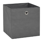 Contenitori 10 pz in Tessuto non Tessuto 32x32x32 cm Grigio