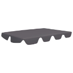 Baldacchino per Dondolo da Giardino Antracite 150/130x70/105cm