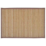 6 Tovagliette di Bamboo 30 x 45 cm Marrone