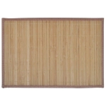 6 Tovagliette di Bamboo 30 x 45 cm Marrone