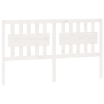 Testiera per Letto Bianca 165,5x4x100 cm Legno Massello di Pino