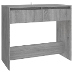 Tavolo Consolle Grigio Sonoma 89x41x76,5 cm in Acciaio