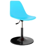 324193 Swivel Dining Chairs 2 pcs Blue PP