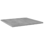 Ripiani Libreria 8 pz Grigio Cemento 40x40x1,5 cm in Truciolato