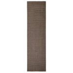 Tappeto in Sisal Naturale 80x300 cm Marrone