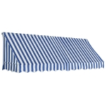 Tenda da Sole per Bistrò 300x120 cm Blu e Bianca