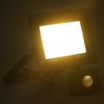 Faretto a LED con Sensore 30 W Bianco Caldo
