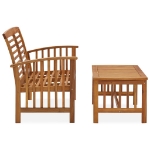 Set Divani da Giardino 2 pz in Legno Massello di Acacia