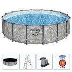 Bestway Piscina Power Steel Rotonda 488x122 cm