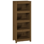 Libreria Marrone Miele 50x35x125,5 cm in Legno Massello di Pino