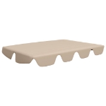 Baldacchino per Dondolo da Giardino Beige 150/130x70/105 cm