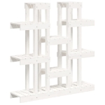 Supporto Piante Bianco 104,5x25x109,5 cm Legno Massello di Pino