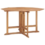Set da Pranzo da Giardino 5 pz Pieghevole in Massello di Teak