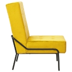 Poltrona Relax 65x79x87 cm Giallo Senape in Velluto