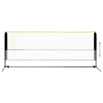 Rete da Badminton Regolabile 400x103x94-158 cm in Metallo