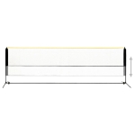 Rete da Badminton Regolabile 500x103x94-158 cm in Metallo