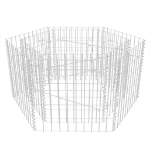 Gabbione Letto Rialzato da Giardino Esagonale 100x90x50 cm