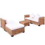 Set Divano 14 pz in Rattan Naturale