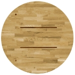 Piano del Tavolo Legno Massello di Rovere Circolare 23mm 400mm